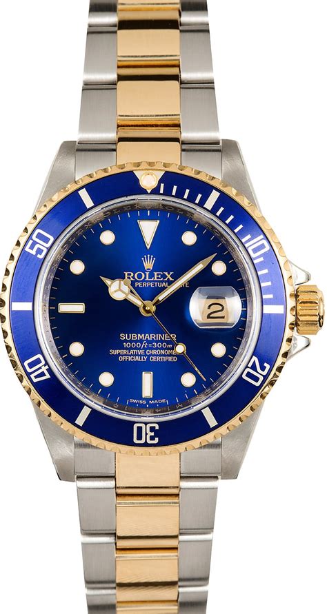 rolex submariner 16613 blue dial|rolex 16613 blue for sale.